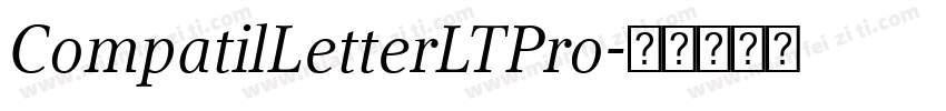 CompatilLetterLTPro字体转换