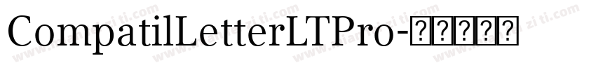 CompatilLetterLTPro字体转换