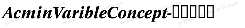 AcminVaribleConcept字体转换