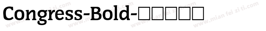Congress-Bold字体转换