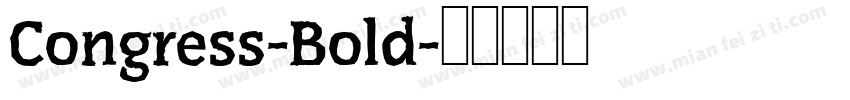 Congress-Bold字体转换