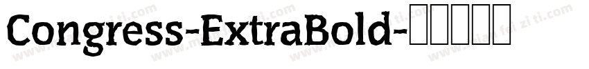 Congress-ExtraBold字体转换
