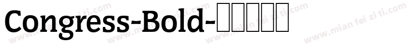 Congress-Bold字体转换