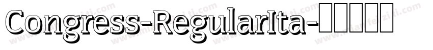 Congress-RegularIta字体转换
