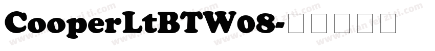 CooperLtBTW08字体转换