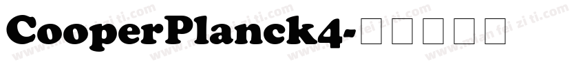 CooperPlanck4字体转换