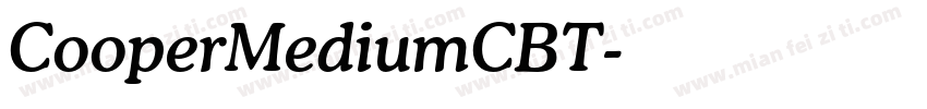 CooperMediumCBT字体转换