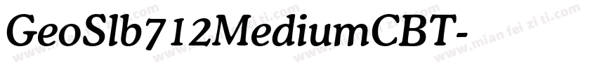 GeoSlb712MediumCBT字体转换