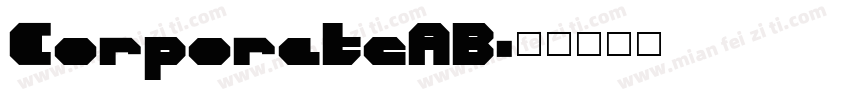 CorporateAB字体转换