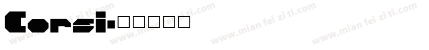 Corsi字体转换