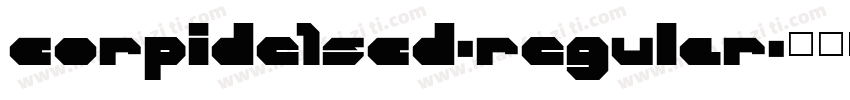 corpide1scd-regular字体转换