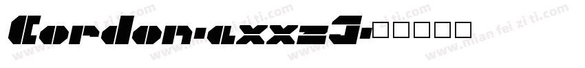 Cordon-axxzJ字体转换