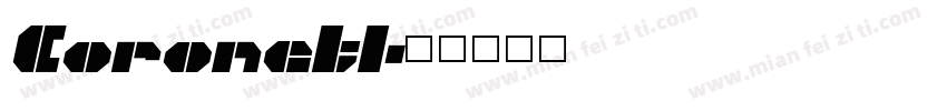 CoronetI字体转换