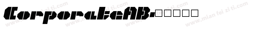 CorporateAB字体转换