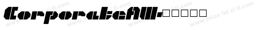 CorporateAW字体转换