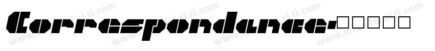 Correspondance字体转换