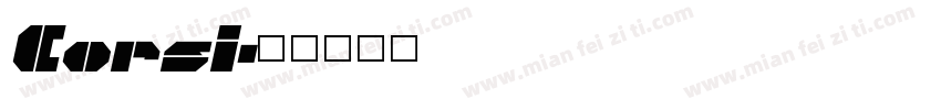 Corsi字体转换