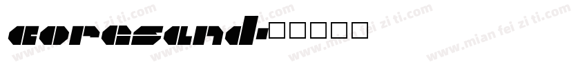 coresand字体转换