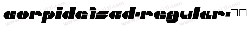 corpide1scd-regular字体转换