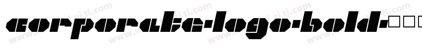 corporate-logo-bold字体转换