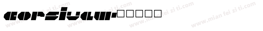 corsivaw字体转换