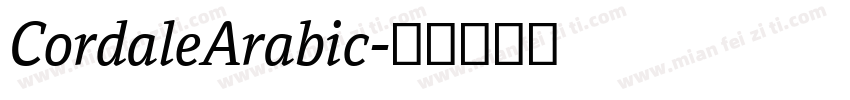 CordaleArabic字体转换