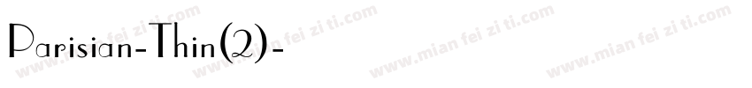 Parisian-Thin(2)字体转换