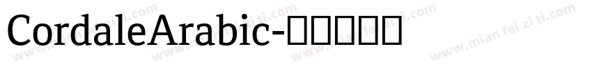CordaleArabic字体转换