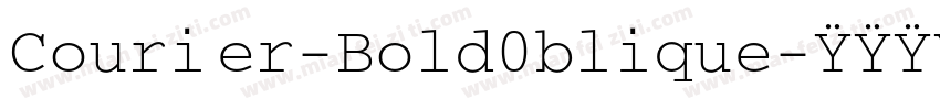 Courier-Bold0blique字体转换