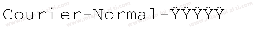 Courier-Normal字体转换