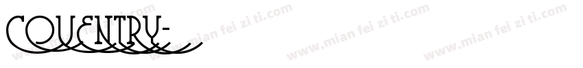 COVENTRY字体转换