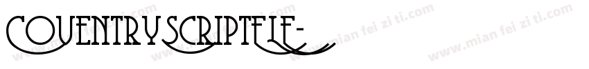 CoventryScriptFLF字体转换