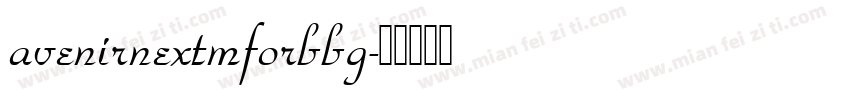 avenirnextmforbbg字体转换