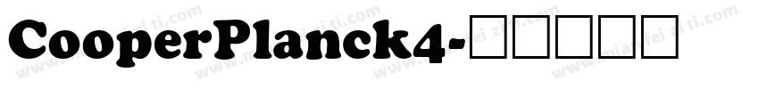 CooperPlanck4字体转换