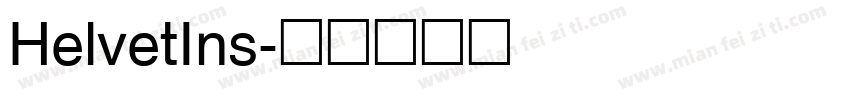 HelvetIns字体转换