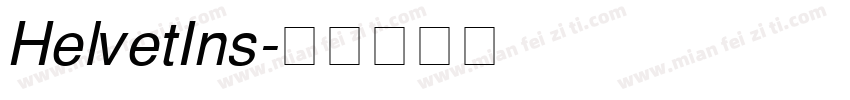 HelvetIns字体转换