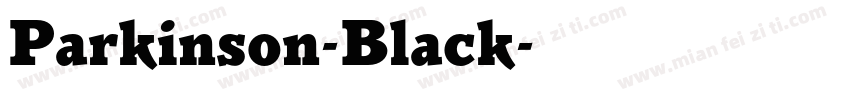 Parkinson-Black字体转换