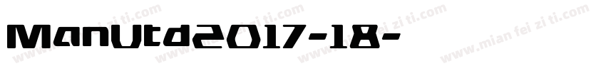 ManUtd2017-18字体转换