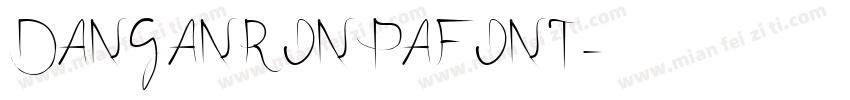 DANGANRONPAFONT字体转换