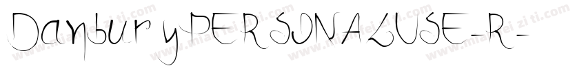 DanburyPERSONALUSE-R字体转换