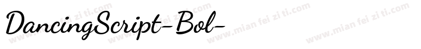 DancingScript-Bol字体转换