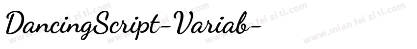DancingScript-Variab字体转换