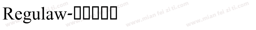 Regulaw字体转换