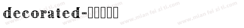 decorated字体转换
