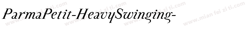 ParmaPetit-HeavySwinging字体转换