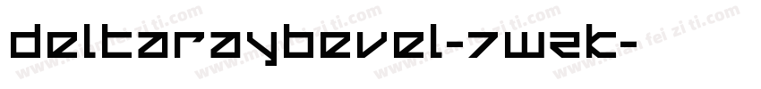 DeltaRayBevel-7WZK字体转换