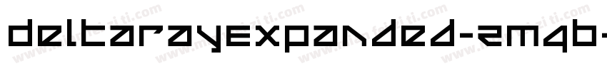 DeltaRayExpanded-ZM4B字体转换
