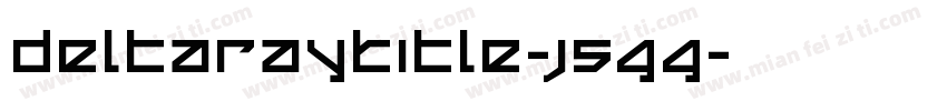 DeltaRayTitle-j5GG字体转换
