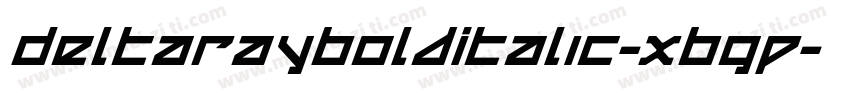 DeltaRayBoldItalic-XBgP字体转换