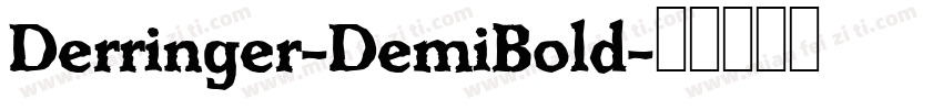 Derringer-DemiBold字体转换
